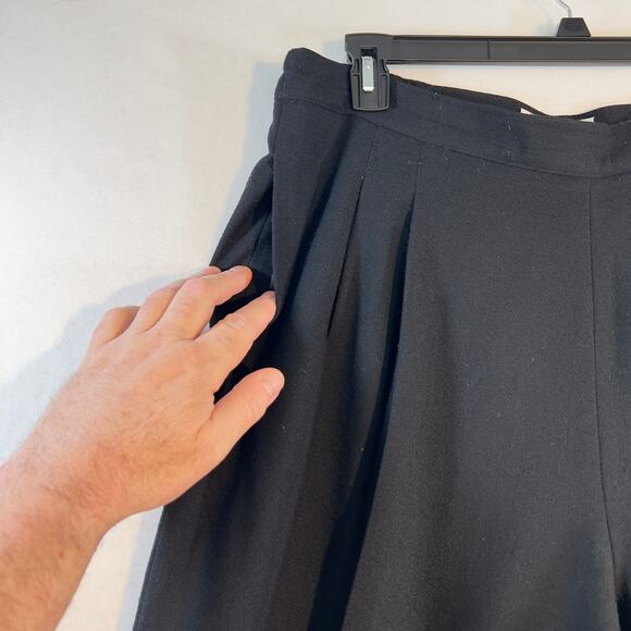 Focus 2000 by Charles Glueck Wool Pant Woman's 16W Black Lined Side Zip & Button - Picture 11 of 14